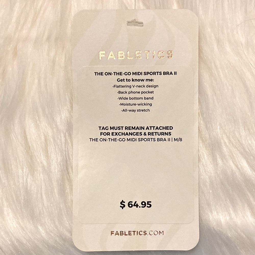 NWT Fabletics Animal Print Sports Bra - Picture 4 of 6